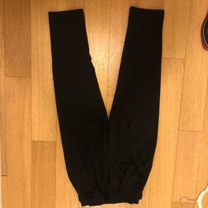 Straight leg tie up pants